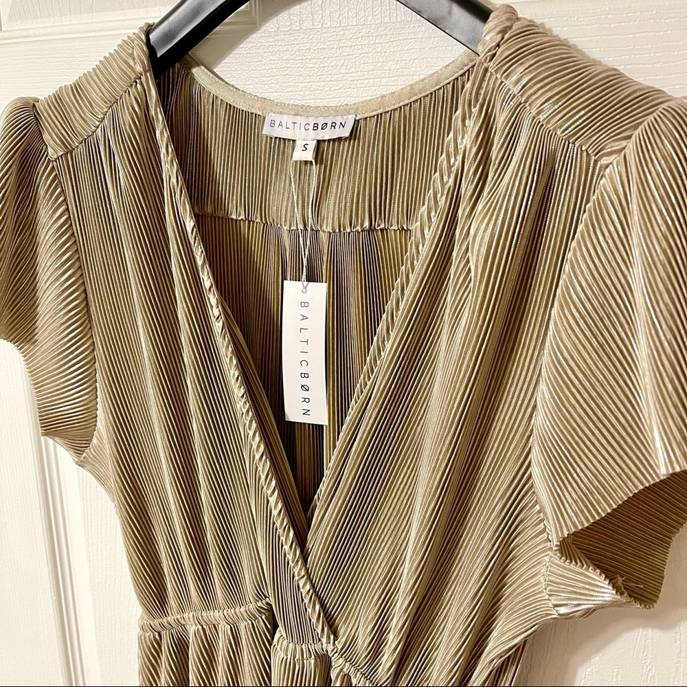 Baltic Born Athena Pleated Maxi Dress NWT